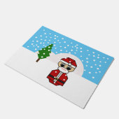 Santa Claus Fußmatte (Schrägansicht)