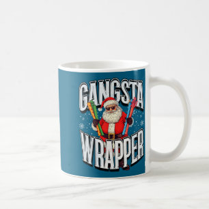 Santa Claus Gangsta Wrapper Lustiges Weihnachten Kaffeetasse