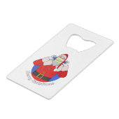 Santa Claus Geldbeutel Flaschenöffner (Vorderseite Schrägansicht)