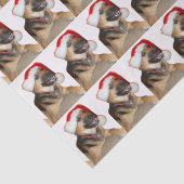 Santa Claus German Shepherd Seidenpapier (Detail)