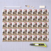 Santa Claus German Shepherd Seidenpapier (Handwerk)