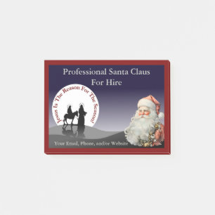 Santa-Claus-Geschäfts-Post-it-Zettel Post-it Klebezettel