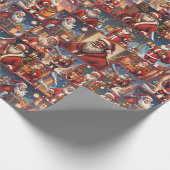 Santa Claus Geschenkpapier (Ecke)