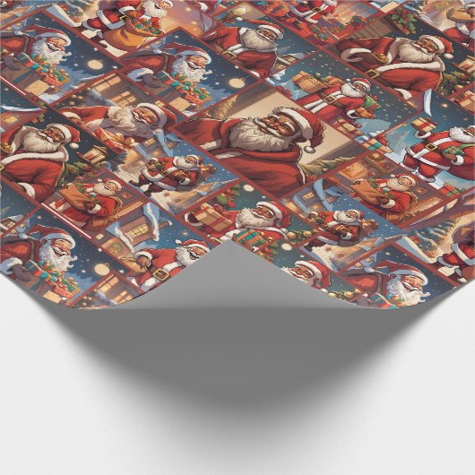 Santa Claus Geschenkpapier (Ecke)