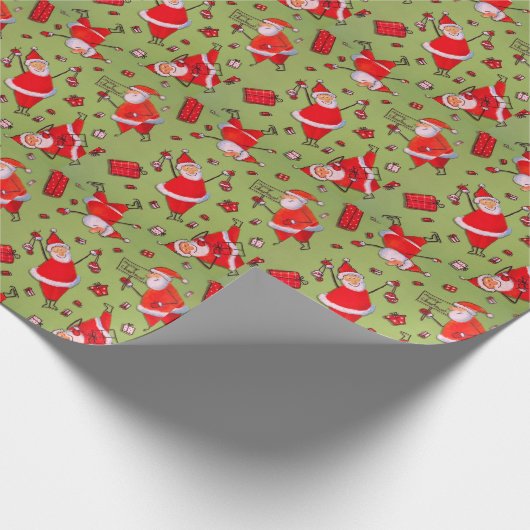 Santa Claus Geschenkpapier (Ecke)