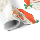 Santa Claus Geschenkpapier (Rolleneckpunkt)
