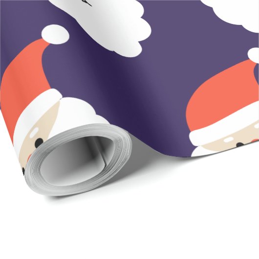 Santa Claus Geschenkpapier (Rolleneckpunkt)