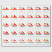 Santa Claus Geschenkpapier (Flach)
