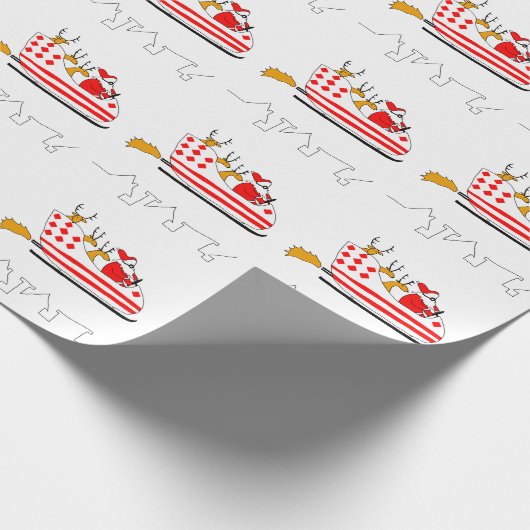 Santa Claus Geschenkpapier (Ecke)