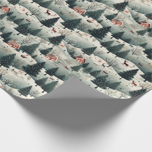 Santa Claus Geschenkpapier (Ecke)