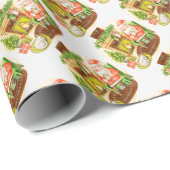 Santa Claus Geschenkpapier (Rolleneckpunkt)