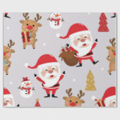 Santa Claus Geschenkpapier (Flach)