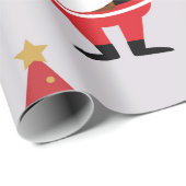 Santa Claus Geschenkpapier (Rolleneckpunkt)