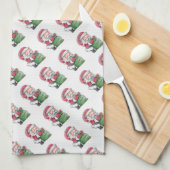 Santa Claus Geschirrtuch (Viertel Falte)