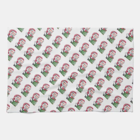 Santa Claus Geschirrtuch (Horizontal)