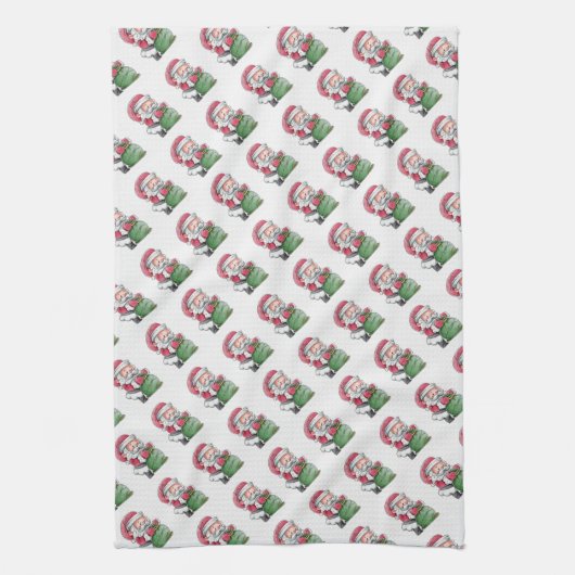 Santa Claus Geschirrtuch (Vertikal)