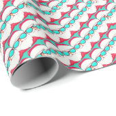 Santa Claus Gesicht mit Sonnenbrille Geschenkpapier (Rolleneckpunkt)