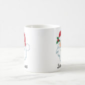 Santa Claus Gesicht Personalisierten Urlaub Kaffee Kaffeetasse (Mittel)