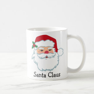 Santa Claus Gesicht Personalisierten Urlaub Kaffee Kaffeetasse