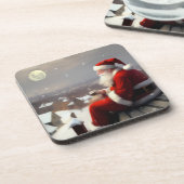 Santa Claus Getränkeuntersetzer (Linke Seite)