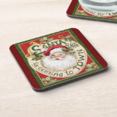 Santa Claus Getränkeuntersetzer (Linke Seite)