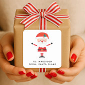 Santa Claus Gift Label | Christmas Present Sticker