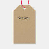 Santa Claus Gift Tag Geschenkanhänger (Rückseite)