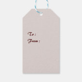 Santa Claus Gift Tag Geschenkanhänger (Rückseite)