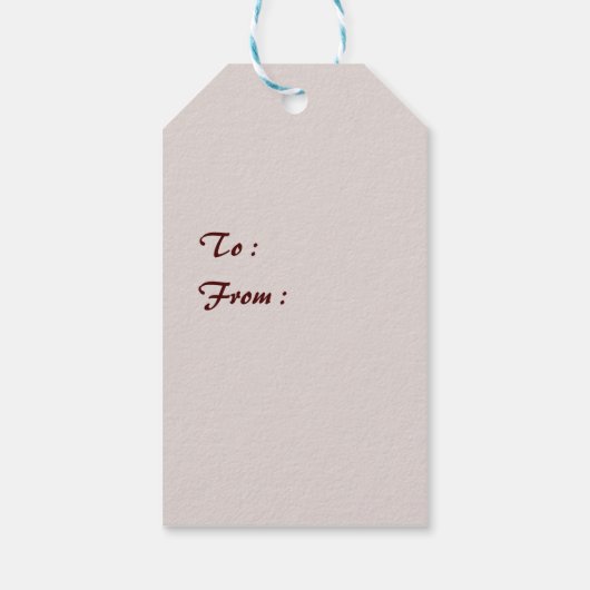 Santa Claus Gift Tag Geschenkanhänger (Rückseite)