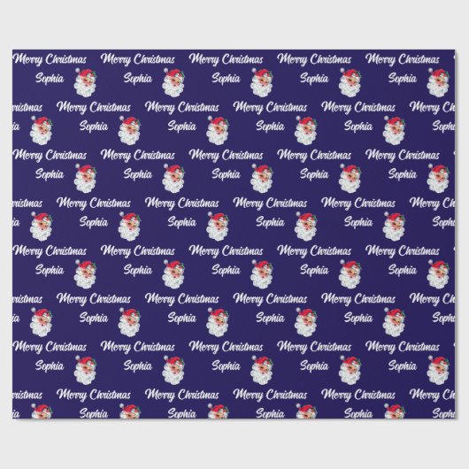Santa Claus Gift Wrap Geschenkpapier (Flach)