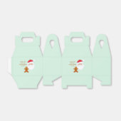 Santa Claus & Gingerbread Boy Geschenkschachtel (Ungefaltet)