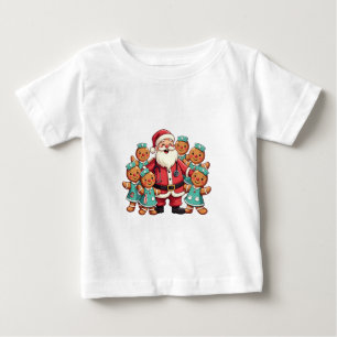 Santa Claus Gingerbread Krankenwagen Baby T-shirt