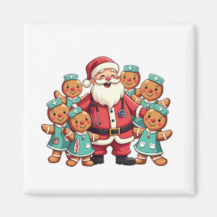 Santa Claus Gingerbread Krankenwagen Magnet