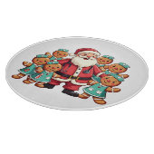 Santa Claus Gingerbread Krankenwagen Schneidebrett (Ecke)