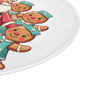 Santa Claus Gingerbread Krankenwagen Schneidebrett (Ecke)