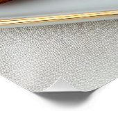 Santa Claus Gingerbread Man Poster (Ecke)