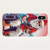 Santa Claus Gitarre spielen Case-Mate iPhone Hülle (Rückseite (Horizontal))