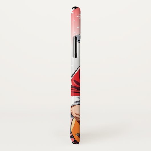 Santa Claus Gitarre spielen Case-Mate iPhone Hülle (Hinten/Rechts)