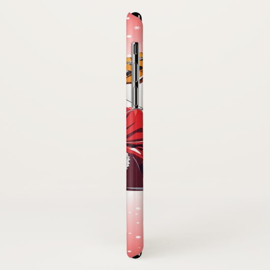 Santa Claus Gitarre spielen Case-Mate iPhone Hülle (Hinten/Links)