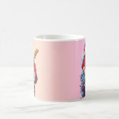 Santa Claus Gitarre spielen Kaffeetasse (Mittel)