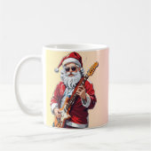 Santa Claus Gitarre spielen Kaffeetasse (Links)