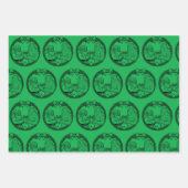 Santa Claus Giving Gift to Bigfoot Geschenkpapier Set (Vorderseite 3)