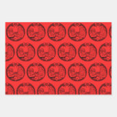 Santa Claus Giving Gift to Bigfoot Geschenkpapier Set (Vorderseite 2)