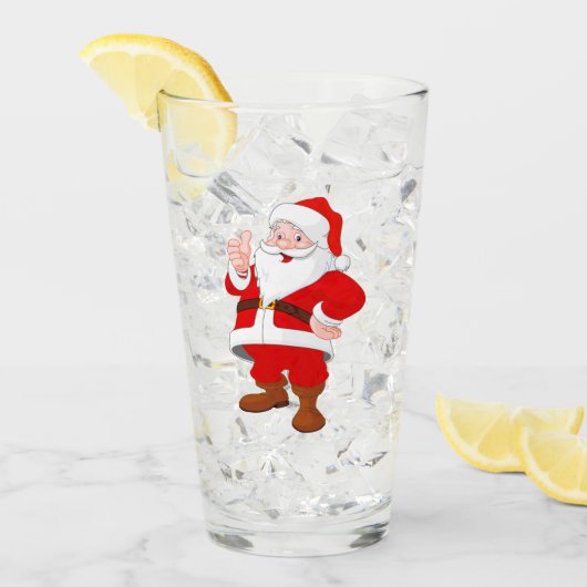 Santa Claus Glas (Vorderseite Ice)