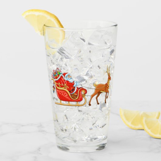 Santa Claus Glas (Vorderseite Ice)