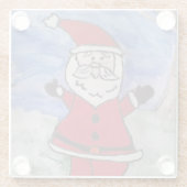 Santa Claus Glass Untersetzer (Rückseite)