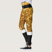Santa Claus Gold Glitzer Leggings (Links)