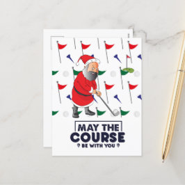 Santa Claus Golfer in Weihnachten Mai der Kurs H