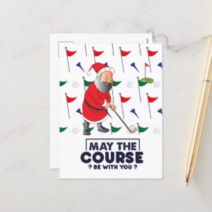Santa Claus Golfer in Weihnachten Mai der Kurs H