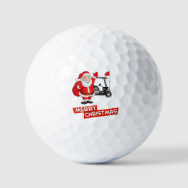 Santa Claus Golfer Merge Weihnachts Golf Balls Golfball